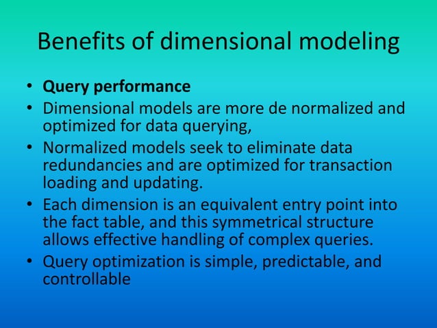 Data warehouse 17 dimensional data model | PPT