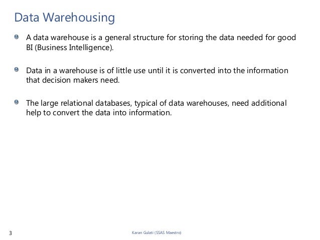 Data warehouse and ssas terms