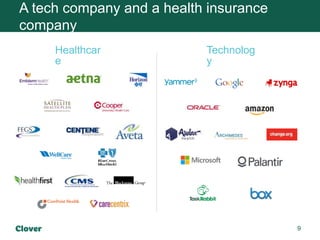 9
A tech company and a health insurance
company
Healthcar
e
Technolog
y
 