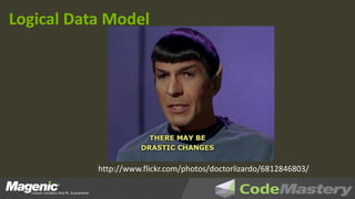 Logical Data Model




           http://www.flickr.com/photos/doctorlizardo/6812846803/
 