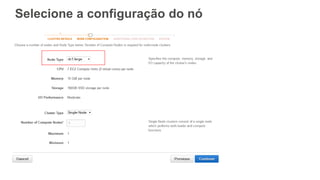 Selecione a configuração do nó
 