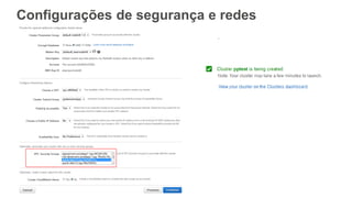 Configurações de segurança e redes
 