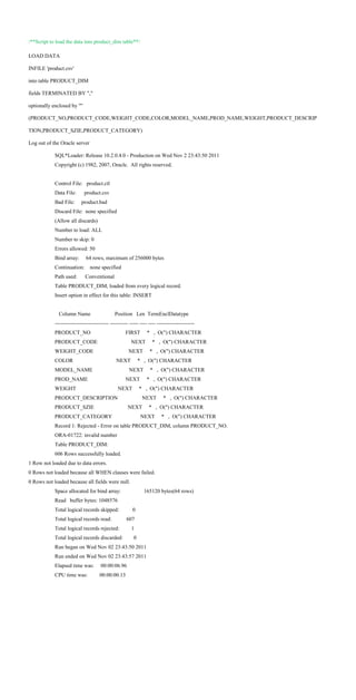 Data Warehouse Project | DOCX