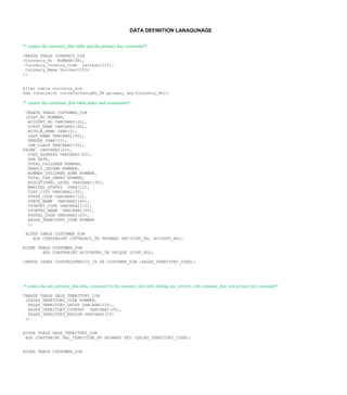 Data Warehouse Project | DOCX