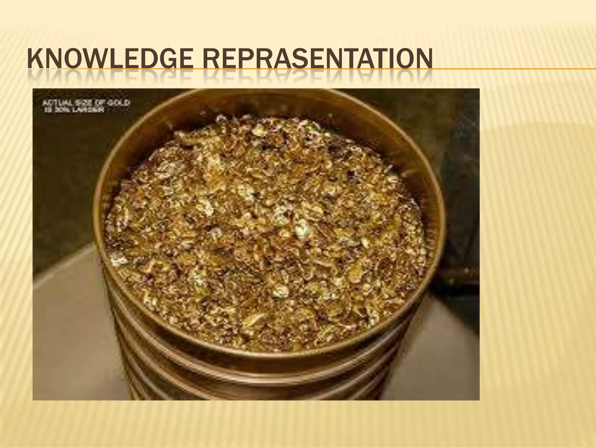 KNOWLEDGE REPRASENTATION

 