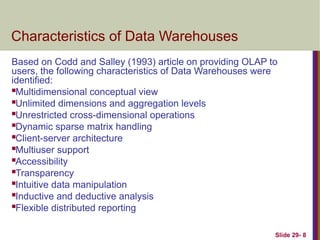 Data WareHousing and OLAP Details and Description | PPT
