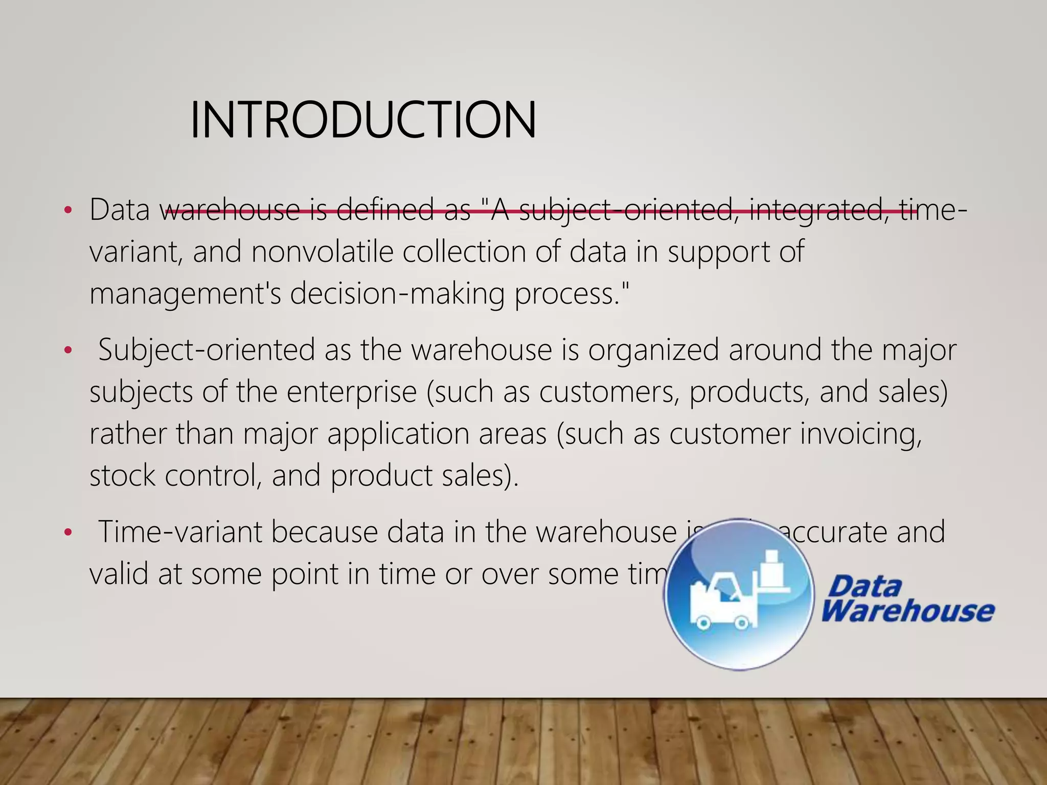 Data warehousing ppt | PPTX