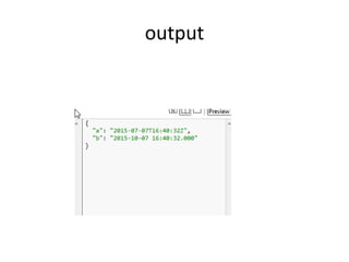 output
 