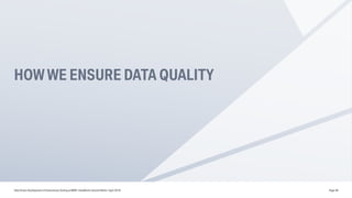 HOW WE ENSURE DATA QUALITY
Data Driven Development of Autonomous Driving at BMW | DataWorks Summit Berlin | April 2018 Page 38
 