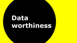 Data
worthiness
 