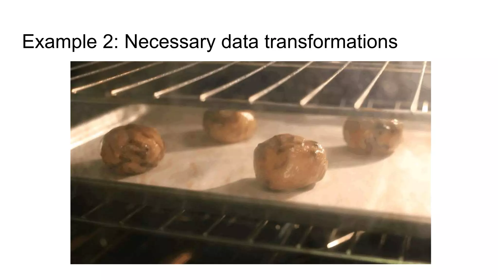 Example 2: Necessary data transformations
 
