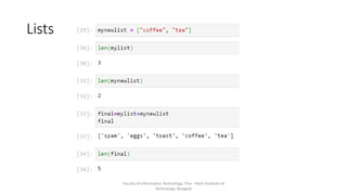 Lists
Faculty of Information Technology, Thai - Nichi Institute of
Technology, Bangkok
 