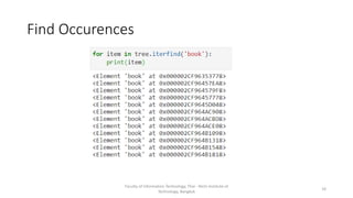 Find Occurences
Faculty of Information Technology, Thai - Nichi Institute of
Technology, Bangkok
10
 