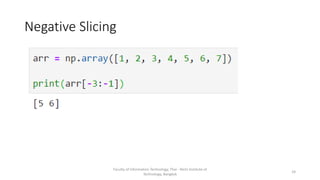 Negative Slicing
Faculty of Information Technology, Thai - Nichi Institute of
Technology, Bangkok
24
 
