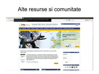Alte resurse si comunitate
 
