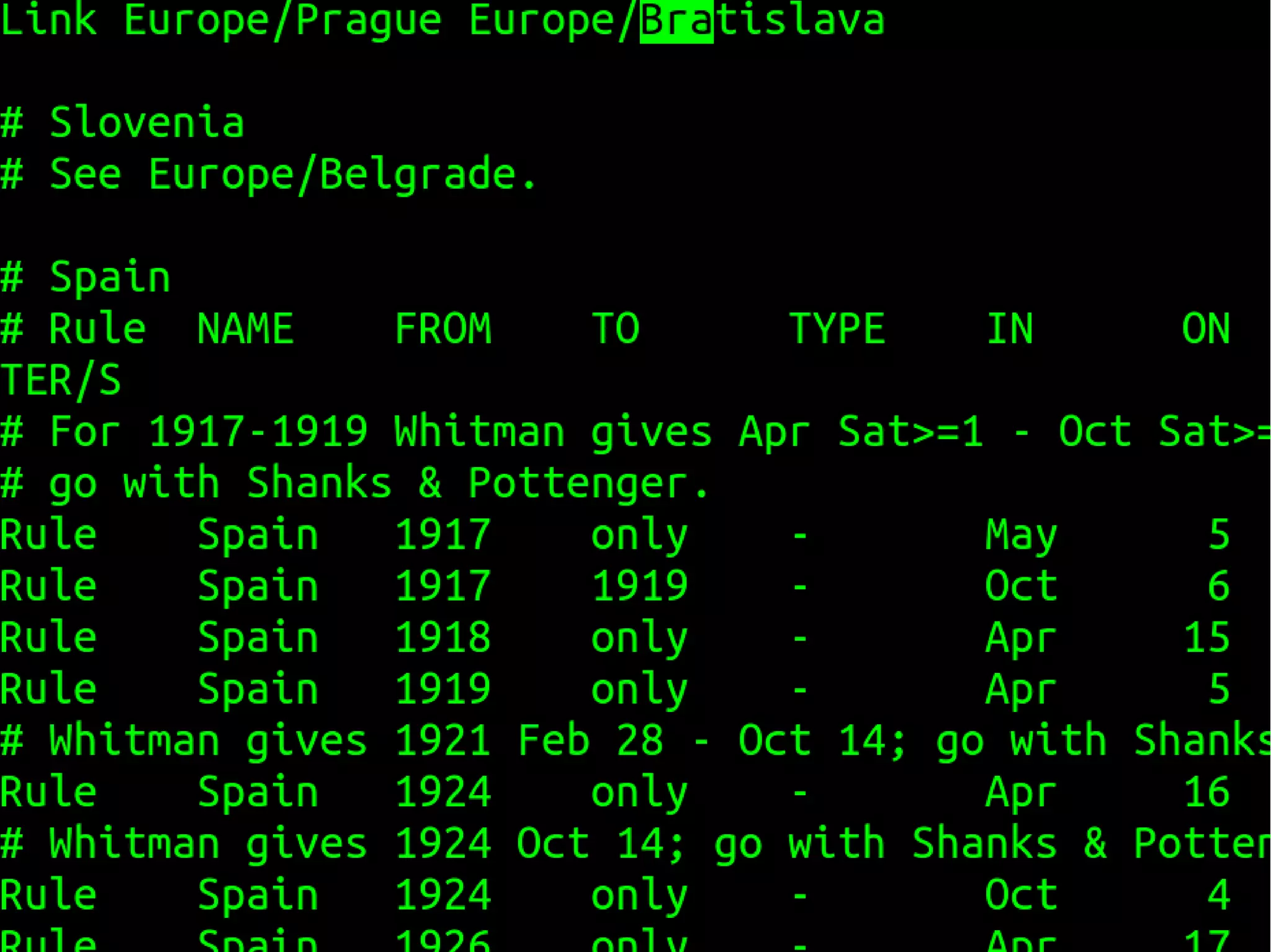 Dates, Times and Time Zones