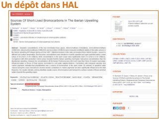 Un dépôt dans HAL
 