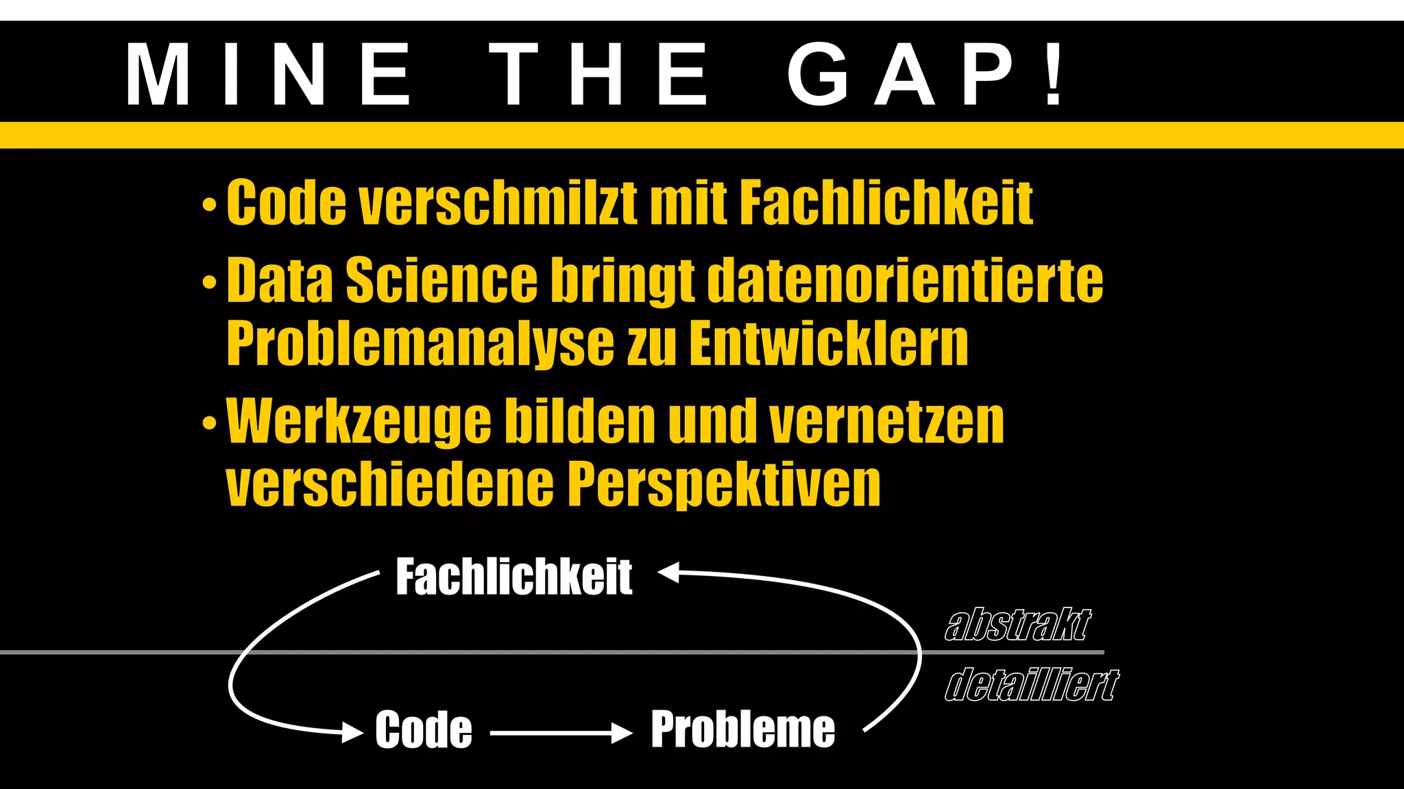 Code Probleme
Fachlichkeit
 