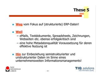 Datenqualitätsmanagement heute und morgen