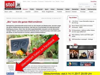 Bildschirmfoto: stol.it 14.11.2017 20:09 Uhr
 
