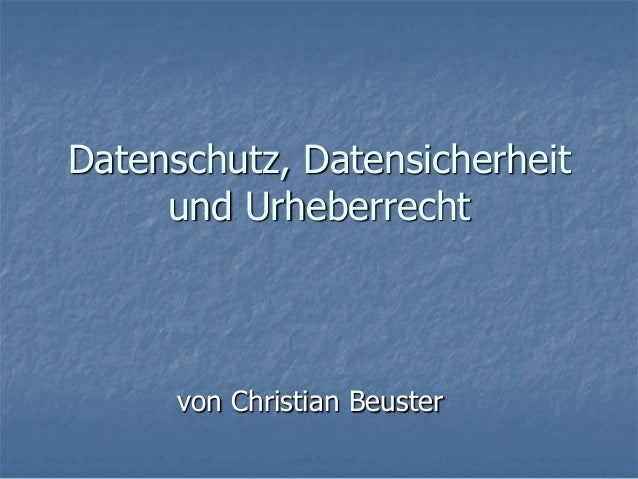 Datenschutz Und Datensicherheit SchloГџ Datenschutz Und Datensicherheit SchloГџ