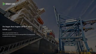 Unsere Kunden sind unser Antrieb.
„Die GfK, das viertgrößte Marktforschungsunternehmen weltweit,
begreift den digitalen Wandel als Chance sich verstärkt mit eigenen
Analytics-as-a-Service-Lösungen im Markt für Marketing-Technologie
(MarTech) zu positionieren. Im Rahmen eines mehrmonatigen
Strategieprojektes auf Top-Management-Ebene hat Martin Szugat von
Datentreiber uns fachlich beraten und tatkräftig dabei unterstützt, relevante
Business-Cases zu identifizieren, zu evaluieren und zu priorisieren.
Sein profundes Wissen der Analytics-Branche sowie sein strukturiertes
Vorgehen haben das Projekt entscheidend vorangetrieben.“
Christian Waldheim
Global Director Strategy bei der GfK SE
 