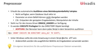 Datentransfer mit Oracle Tools | PDF