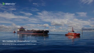 Wir treiben Ihr Unternehmen voran.
Mit Beratung, Workshops und Seminaren zu Datenstrategien.
 