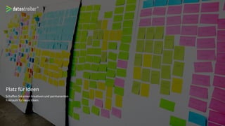 Platz für Ideen
Schaffen Sie einen kreativen und permanenten
Freiraum für neue Ideen.
 