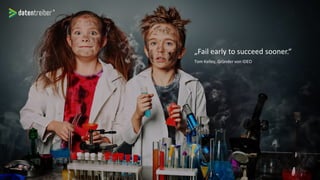 „Fail early to succeed sooner.“
Tom Kelley, Gründer von IDEO
 