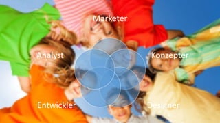 Marketer
Konzepter
DesignerEntwickler
Analyst
 