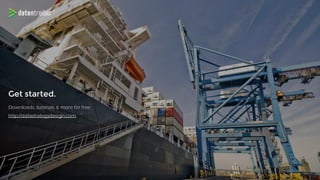 Get started.
Downloads, tutorials & more for free:
http://datastrategydesign.com
 