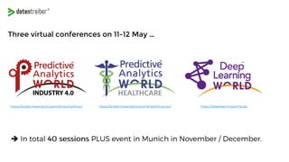 Three virtual conferences on 11-12 May …
➔
 
