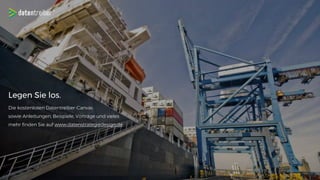 Legen Sie los.
Die kostenlosen Datentreiber-Canvas
sowie Anleitungen, Beispiele, Vorträge und vieles
mehr finden Sie auf www.datenstrategiedesign.de.
 