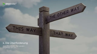 4. Die Überforderung
„Zum Warenkorb … Fan werden …
Empfehlen Sie uns …“
 