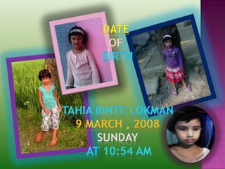 Date of birth tahia faria iffat