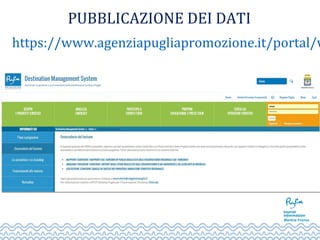 PUBBLICAZIONE DEI DATI
https://www.agenziapugliapromozione.it/portal/w
 