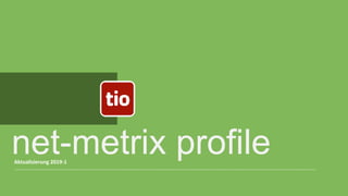 net-metrix profileAktualisierung	2019-1	
 
