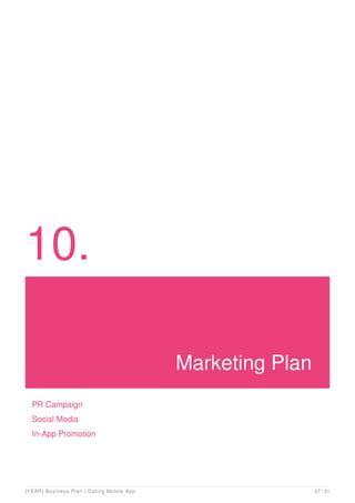 Dating App Business Plan Example | PDF