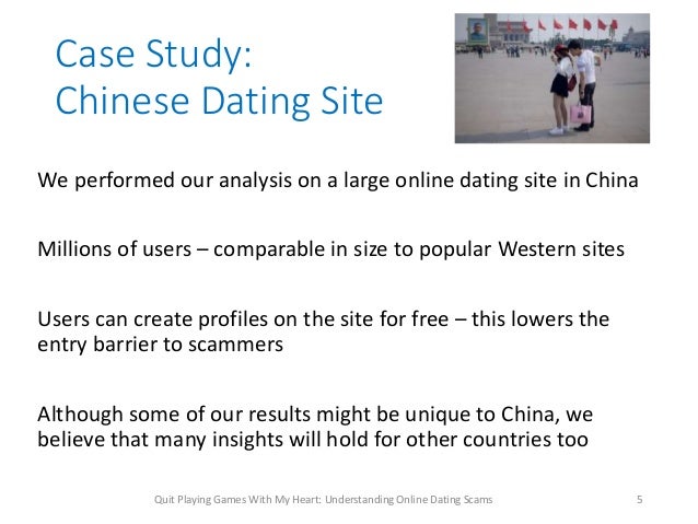 Case study on online dating