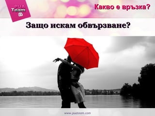 Какво е връзка?Какво е връзка?
Защо искам обвързване?Защо искам обвързване?
www.puateam.com
 