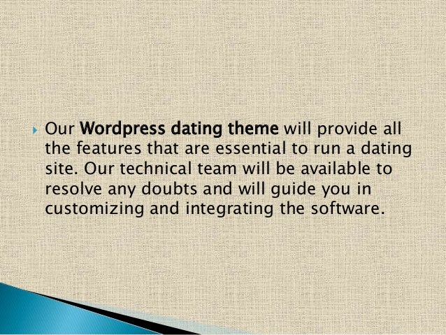 Dating scripts
