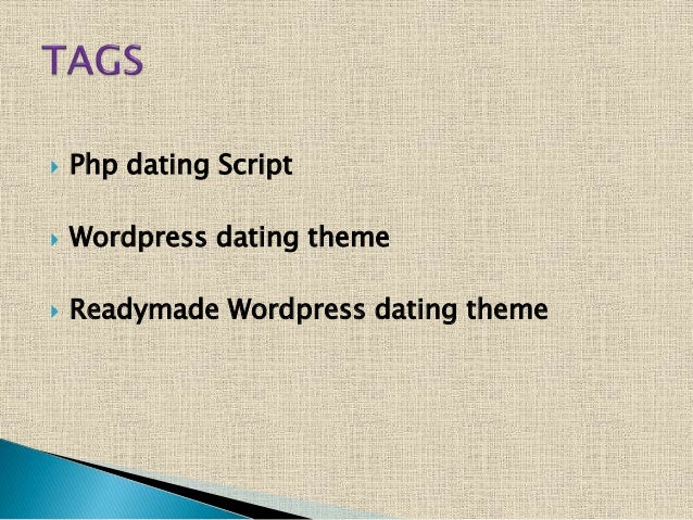 Dating scripts