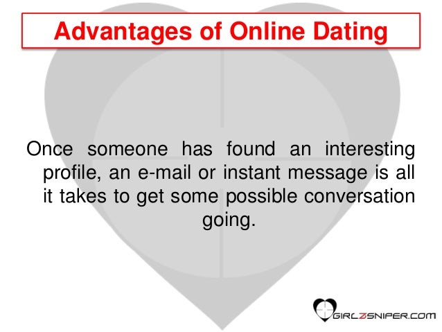 advantages and disadvantages to online dating