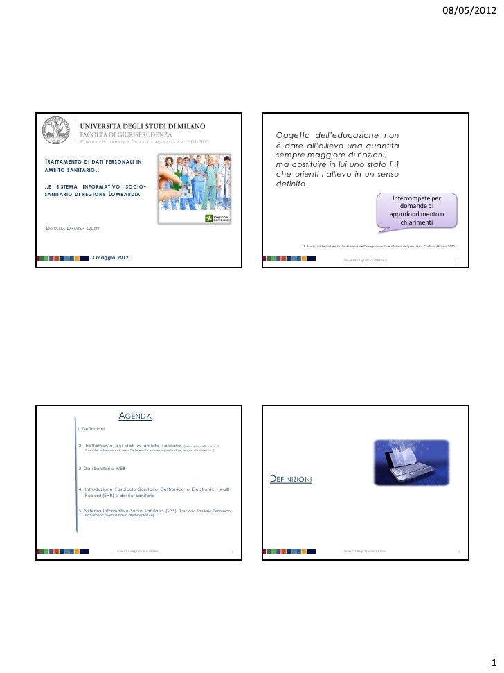 Dati Sanitari E Siss