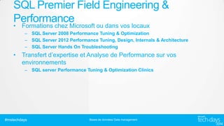 sql 2012 performance tuning module 1 architecture... SQL Server : Tuning et Troubleshooting | PPTX