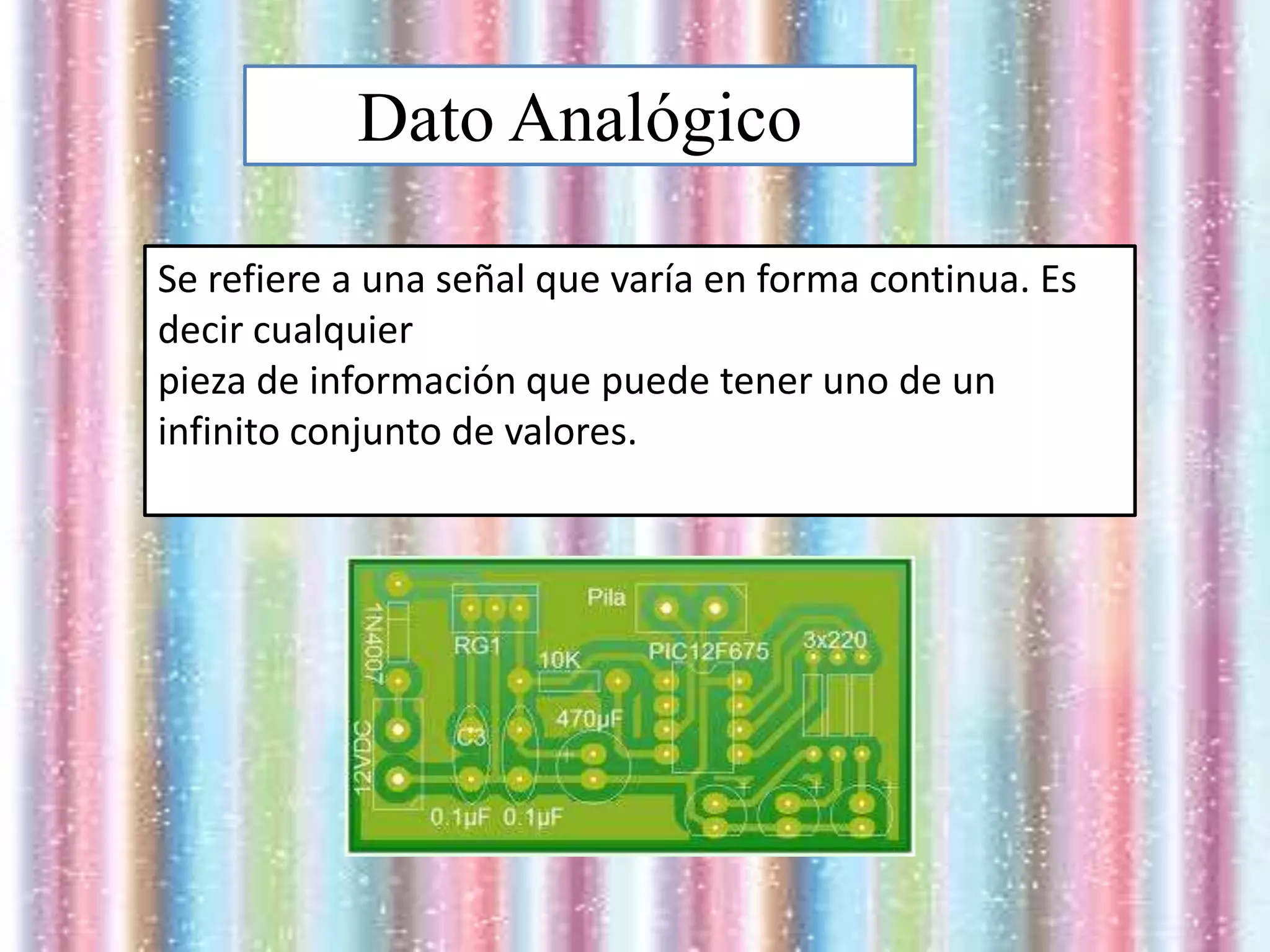 Dato analgico y dato digital. | PPT