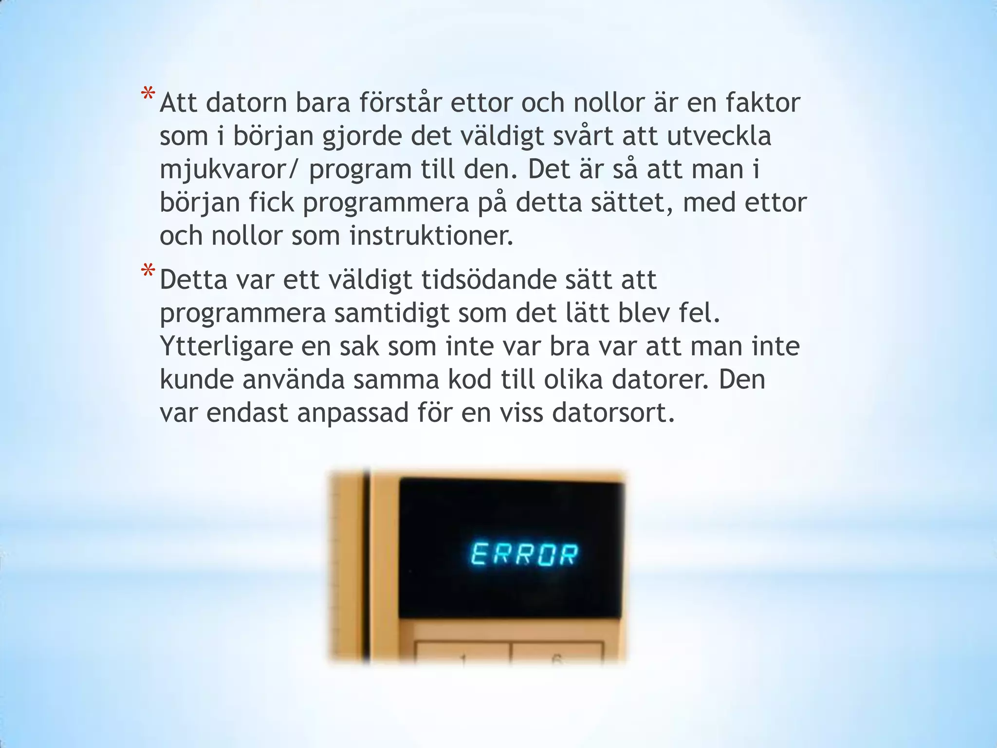 Datorer och programmering | PPTX