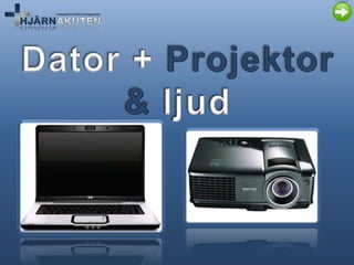 Dator + Projektor & ljud 