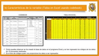 Datos descriptivos | PDF